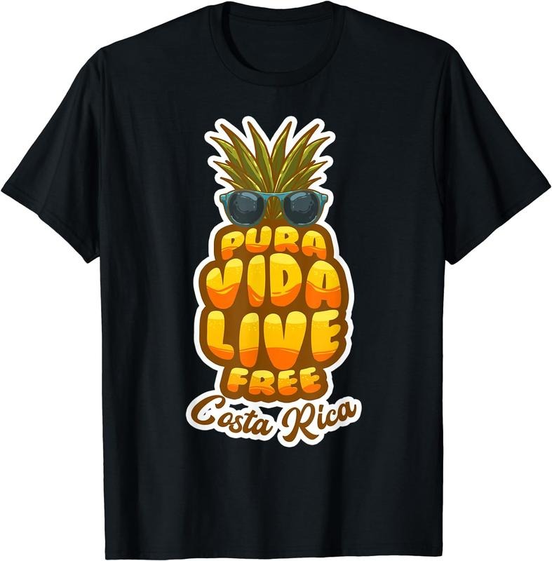 [100% Cotton]Pura Vida Pineapple Retro Simple Pure Life Costa Ricans T-Shirts, Hoodie, Sweatshirt - T-Shirt, Sweatshirt, Hoodie