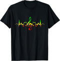 100% Cotton Reggae Music Heartbeat Jamaica Rasta T-Shirts, Hoodie, Sweatshirt - T-Shirt, Sweatshirt, Hoodie