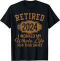 100% Cotton Retirement Retired 2024 T-Shirts, Hoodie, Sweatshirt - T-Shirt, Sweatshirt, Hoodie