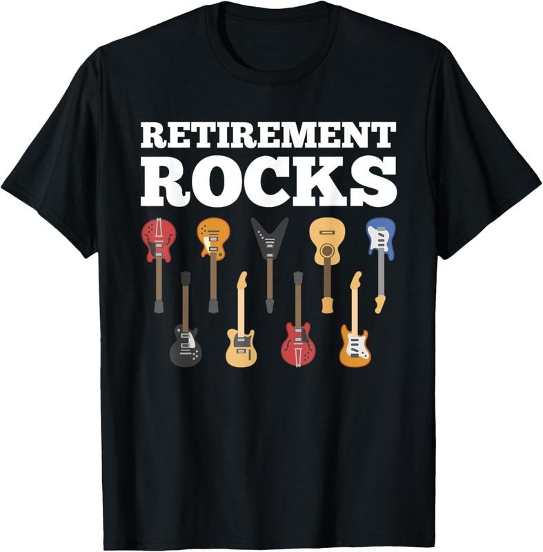 100% Cotton Retirement Rocks Guitar Player Funny Guitarist Humor T-Shirts, Hoodie, Sweatshirt - T-Shirt, Sweatshirt, Hoodie