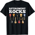 100% Cotton Retirement Rocks Guitar Player Funny Guitarist Humor T-Shirts, Hoodie, Sweatshirt - T-Shirt, Sweatshirt, Hoodie