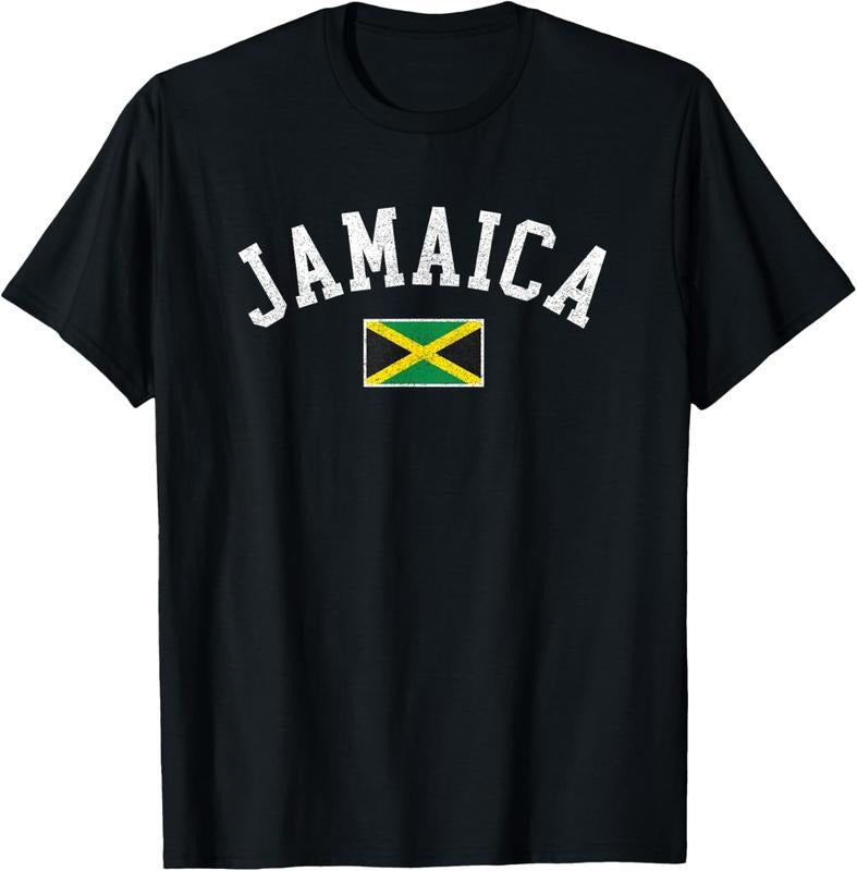 100% Cotton Retro Jamaica Flag Vintage Jamaican Travel Souvenir Boy Girl T-Shirts, Hoodie, Sweatshirt - T-Shirt, Sweatshirt, Hoodie