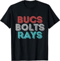 [100% Cotton]Retro Vintage Bucs Bolts Rays T-Shirts, Hoodie, Sweatshirt - T-Shirt, Sweatshirt, Hoodie