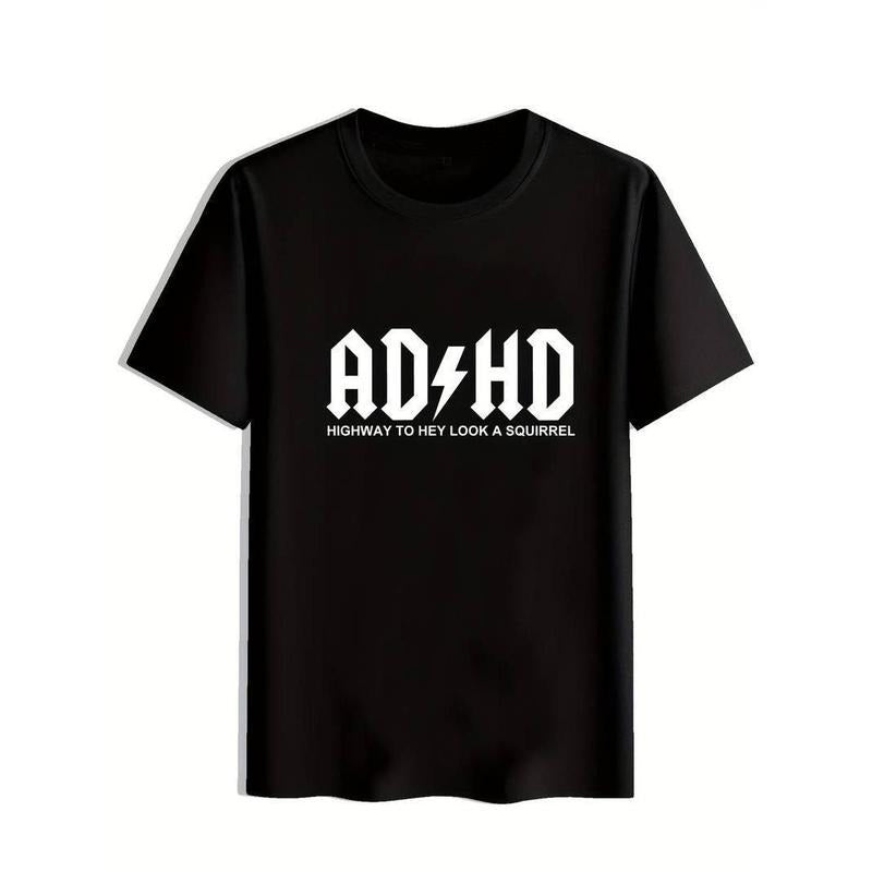 [100% Cotton]Slightly Stretch Casual "ADHD" Summer Spring T-Shirts, Hoodie, Sweatshirt - T-Shirt, Sweatshirt, Hoodie