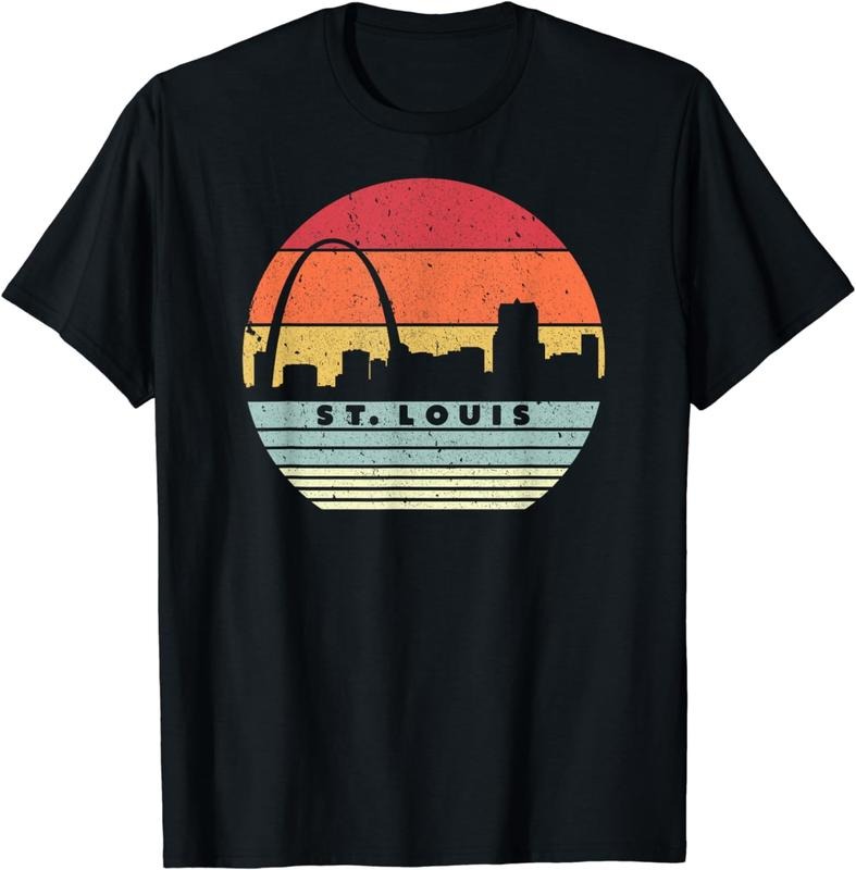 [100% Cotton]St. Louis Souvenir Shirt. Retro USA Skyline T-Shirts, Hoodie, Sweatshirt - T-Shirt, Sweatshirt, Hoodie