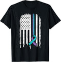 [100% Cotton]Suicide Prevention Shirt USA Flag Ribbon Suicide Survivor T-Shirts, Hoodie, Sweatshirt - T-Shirt, Sweatshirt, Hoodie
