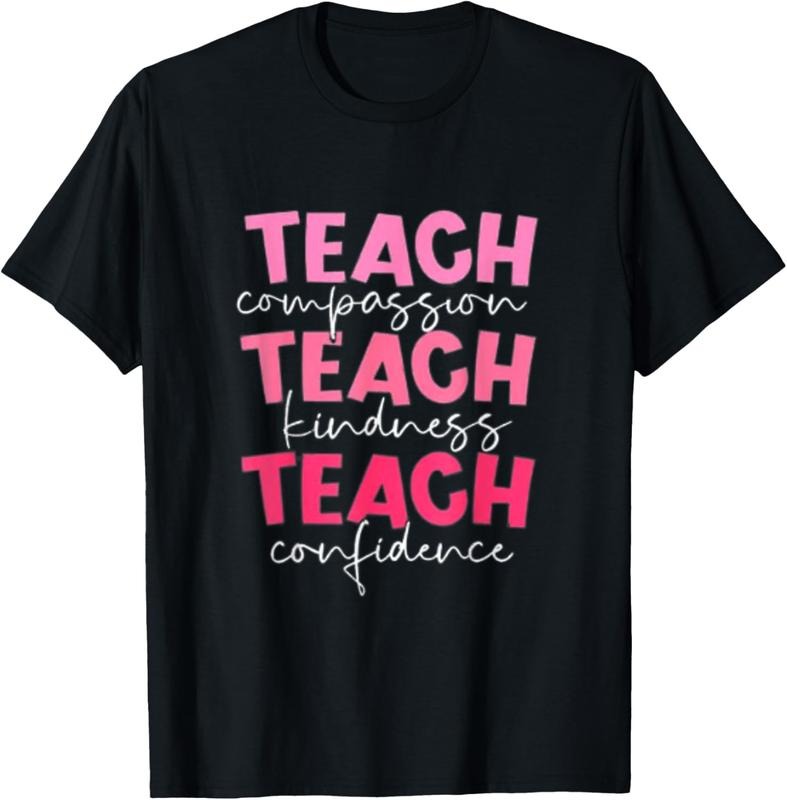 100% Cotton Teach Compassion Kindness Confidence School Checklist T-Shirts, Hoodie, Sweatshirt - T-Shirt, Sweatshirt, Hoodie