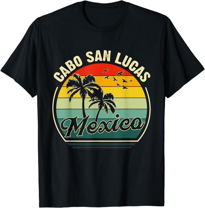 [100% Cotton]Vintage Cabo San Lucas Meico Summer Vacation Sunset Palm T-Shirts, Hoodie, Sweatshirt - T-Shirt, Sweatshirt, Hoodie