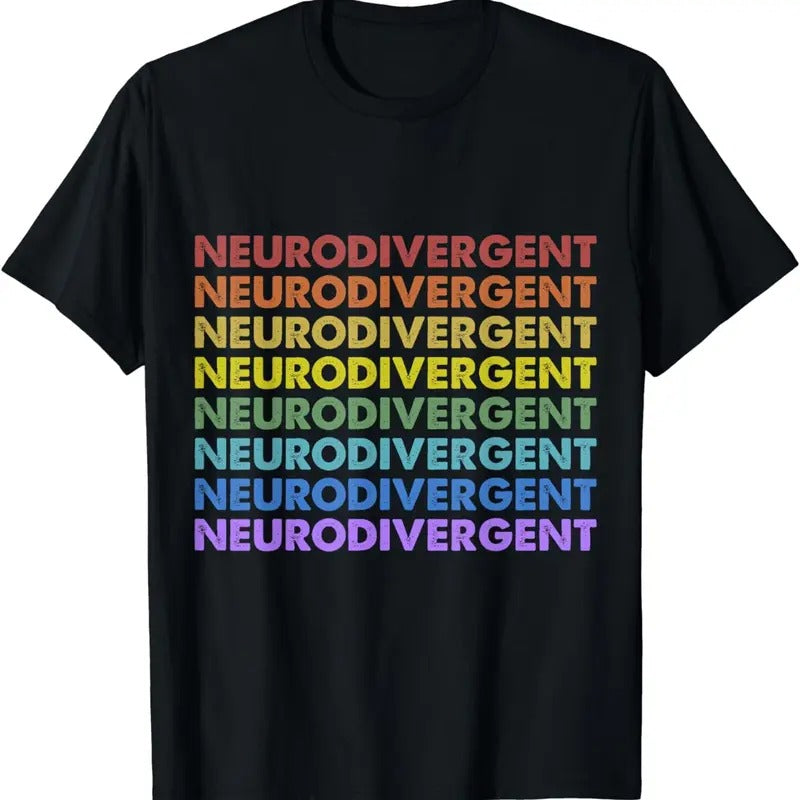 [100% Cotton]Vintage Retro Sunset Neurodivergent Neurodiversity Awareness T-Shirts, Hoodie, Sweatshirt - T-Shirt, Sweatshirt, Hoodie