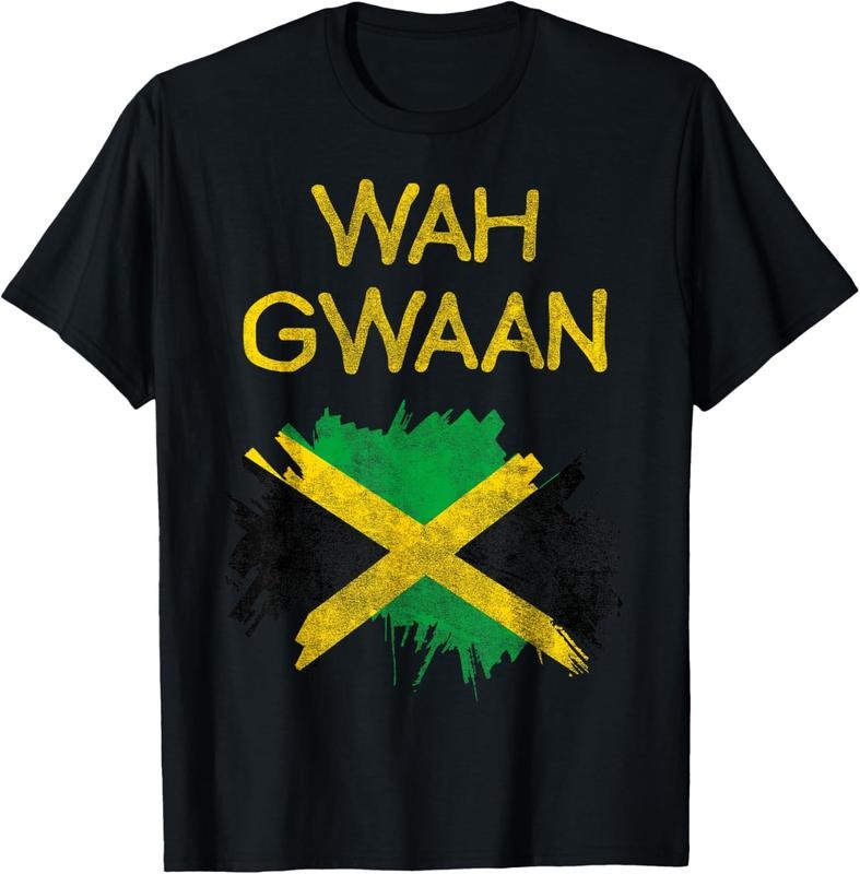 100% Cotton Wah Gwaan Jamaica Flag Jamaican Pride Reggae Vacation T-Shirts, Hoodie, Sweatshirt - T-Shirt, Sweatshirt, Hoodie
