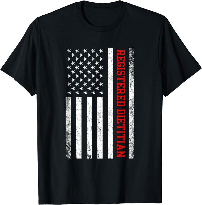 [100% Cotton]Registered Dietitian American Flag Nutritionist Dietitian T-Shirts, Hoodie, Sweatshirt - T-Shirt, Sweatshirt, Hoodie