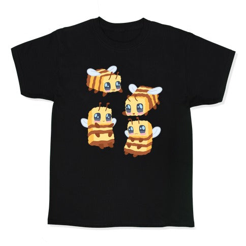 Cute Cubic Bee Pattern Kid'S T-Shirts, Hoodie, Sweatshirt - T-Shirt, Sweatshirt, Hoodie