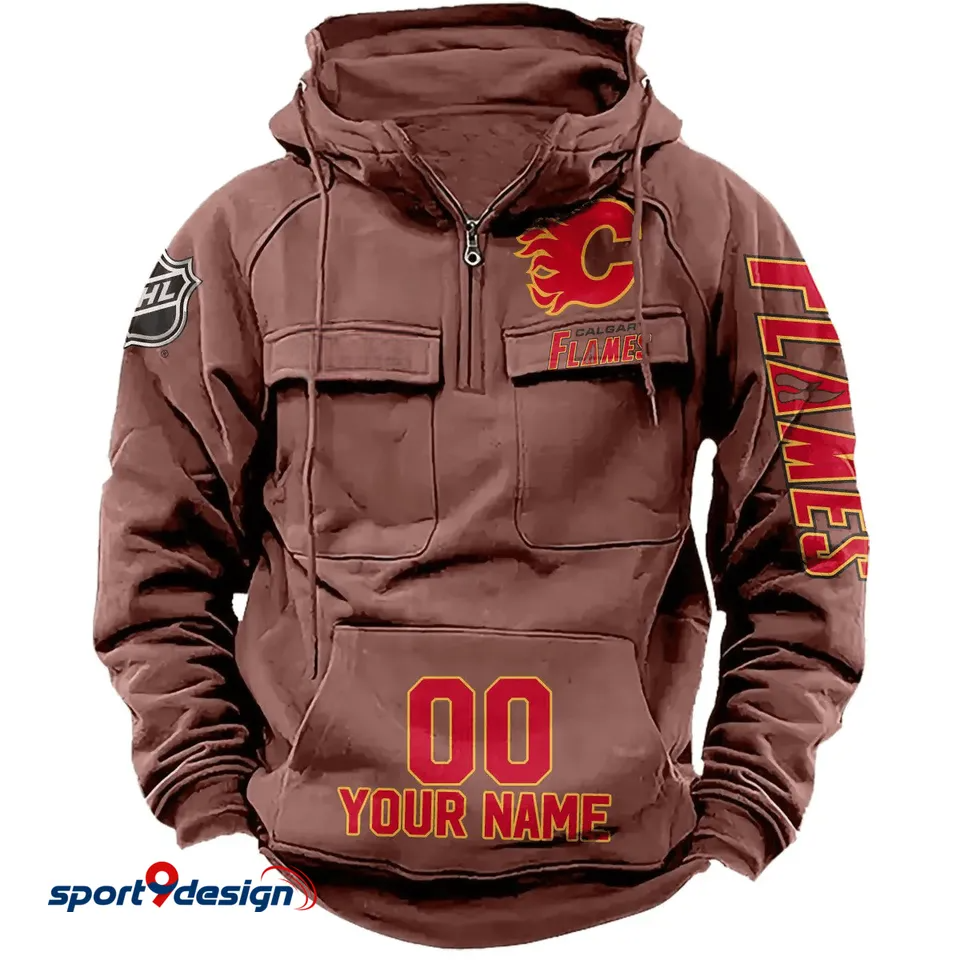 Calgary Flames Vintage Men Hoodie Unisex T-shirt, Sweatshirt, Hoodie, Long Sleeve Tee - T-Shirt, Sweatshirt, Hoodie