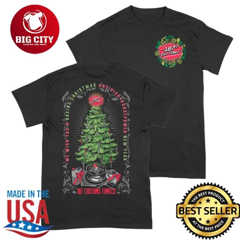 187 Customs Limited 187 Christmas Two Sided Shirt Unisex T-shirt, Sweatshirt, Hoodie, Long Sleeve Tee - T-Shirt, Sweatshirt, Hoodie