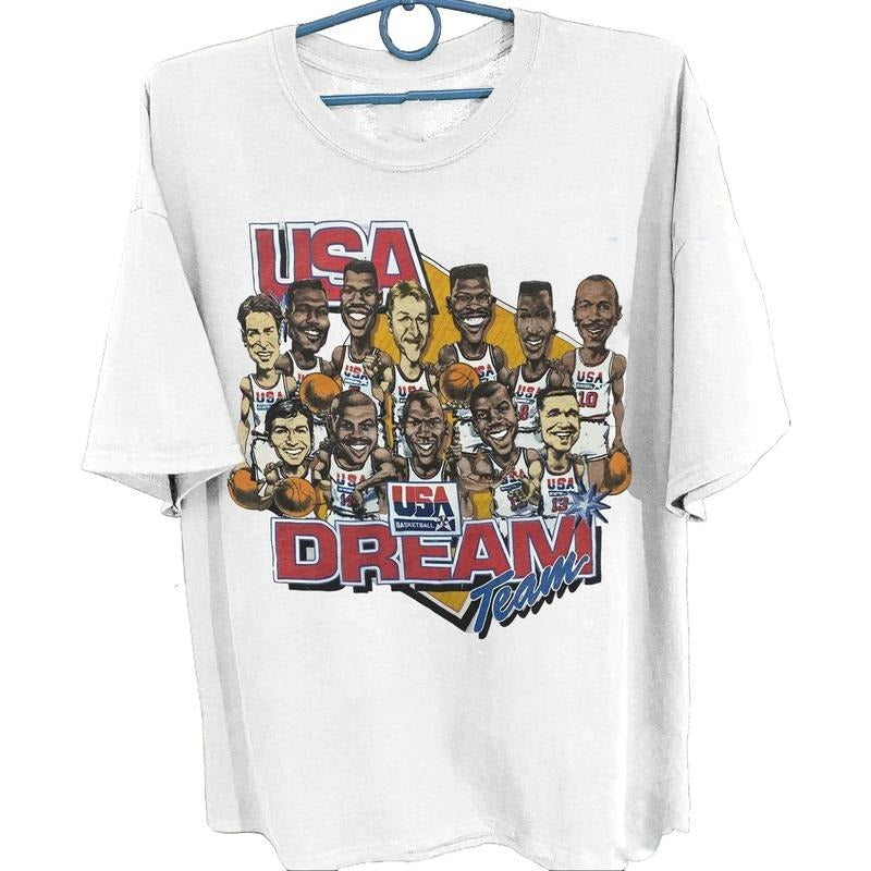 1992 Basketball Shirt 90s Dream Team Usa Basketball Shirt Menswear Tops Underwear Streetwear T-Shirts, Hoodie, Sweatshirt - T-Shirt, Sweatshirt, Hoodie