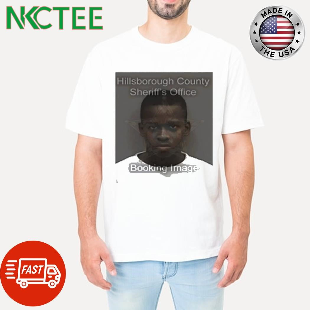 Jamanson Fremond Hillsborough County Sheriffs Office Booking Image T-Shirt Unisex T-shirt, Sweatshirt, Hoodie, Long Sleeve Tee - T-Shirt, Sweatshirt, Hoodie