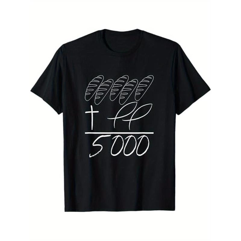 2 Fishes 5 Breads 5000 Chosen Against Current Cotton Halloween Thanksgiving Family Friends Made USA T-Shirts, Hoodie, Sweatshirt - T-Shirt, Sweatshirt, Hoodie