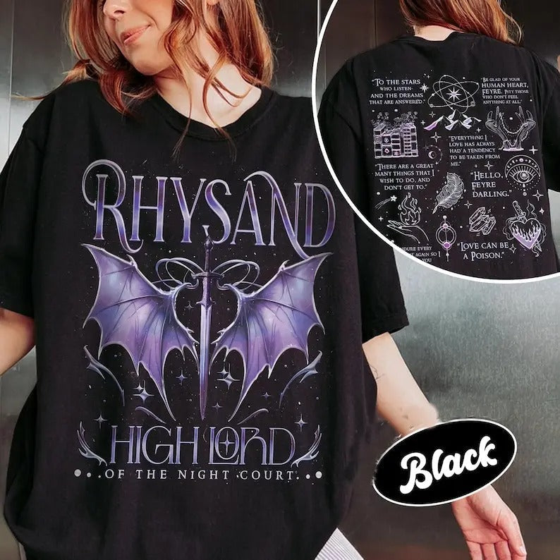 2 Slide Bat Rhysand Shirt Rhysand Acotar Rhysand Shirt Acotar Night Court Illyrians Rhysand Cassian Azriel Casual T-Shirts, Hoodie, Sweatshirt - T-Shirt, Sweatshirt, Hoodie