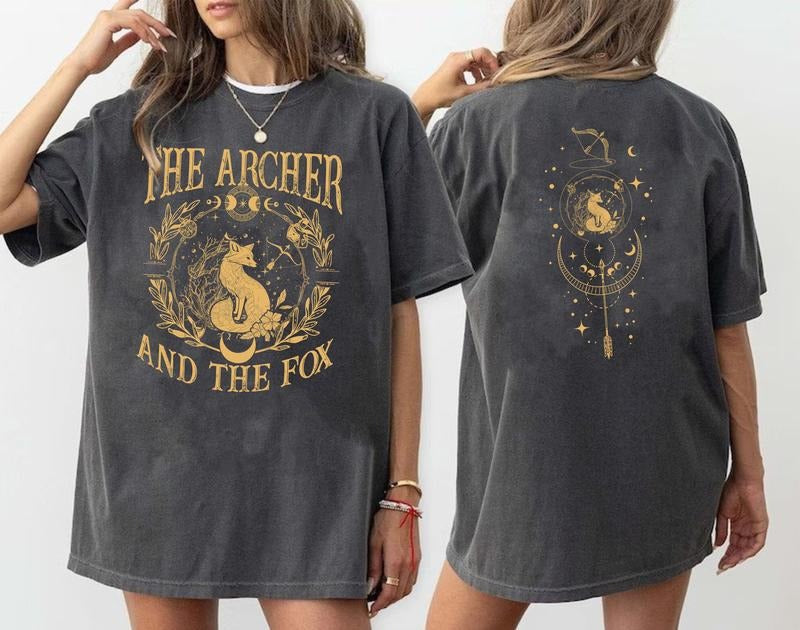 2 Slide Vintage Archer Fox Shirt. Ballad Archer Fox Shirt. Bookish . Fantasy Reader Shirt. Once Upon Broken Heart T-Shirts, Hoodie, Sweatshirt - T-Shirt, Sweatshirt, Hoodie