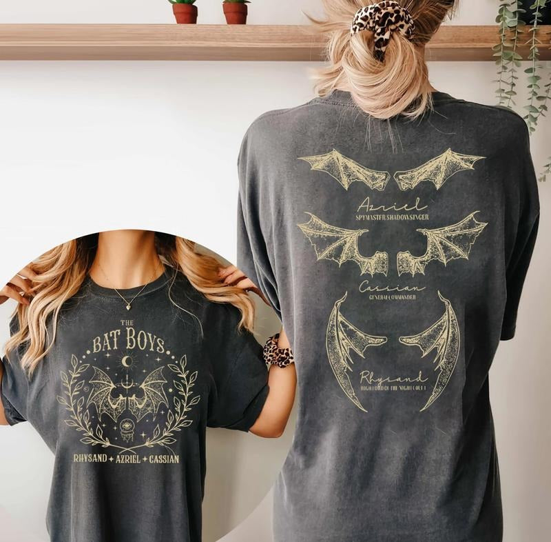 2 Slide Bat Vintage Acotar Bookish Acotar Bat Night Court Illyrians Shirt Acotar Shirt T-Shirts, Hoodie, Sweatshirt - T-Shirt, Sweatshirt, Hoodie