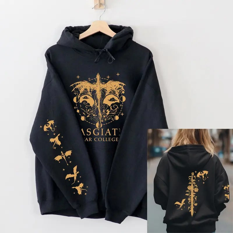 2 Slide Basgiath War College Hooded Fourth Wing Dragon Rider Shirt Fourth Wing Her Hooded T-Shirts, Hoodie, Sweatshirt - T-Shirt, Sweatshirt, Hoodie