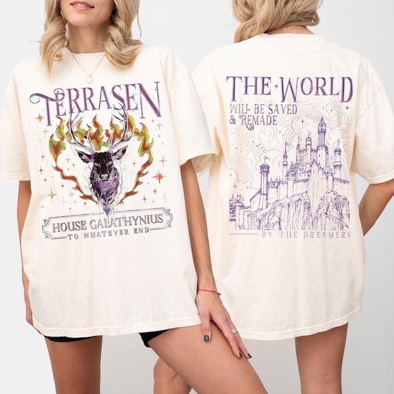 2 Slide Terrasen Throne Glass Aelin Galathynius House Whatever End Booktok World Will Be Saved Remade Throne Glass T-Shirts, Hoodie, Sweatshirt - T-Shirt, Sweatshirt, Hoodie