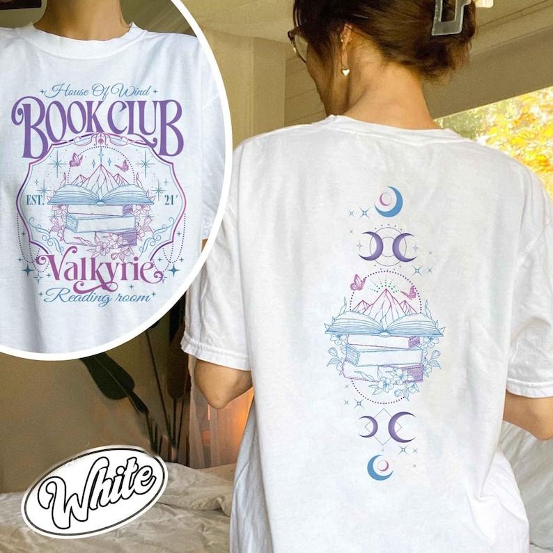 2 Slides House Wind Book Club Shirt Valkyrie Reading Room Night Court SJM Shirt Acotar Book Club Book Lover Bookish Shirt Bookish T-Shirts, Hoodie, Sweatshirt - T-Shirt, Sweatshirt, Hoodie