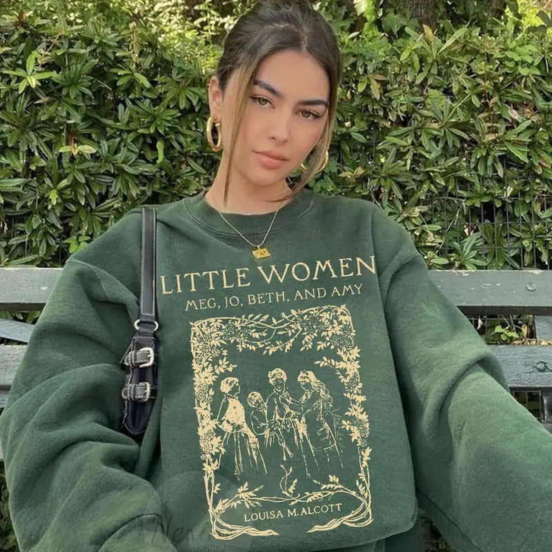 2 Slides Little Little Louisa M. Alcott Literary Bookish Long Sleeve Little T-Shirts, Hoodie, Sweatshirt - T-Shirt, Sweatshirt, Hoodie