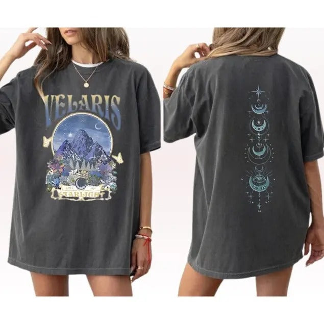 2 Slides Velaris ACOTAR Shirt Acotar Night Court Shirt City Starlight Sarah J Mass House Wind Prythian Court Thorns Womenswear Cotton Casual Top Fit T-Shirts, Hoodie, Sweatshirt - T-Shirt, Sweatshirt, Hoodie