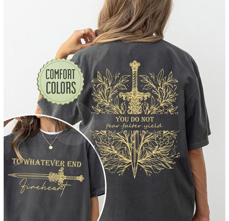 2 Slides You Do Not Yield TOG Inspired Shirt Bookish Booktok Shirt Fantasy Reading Book Lover T-Shirts, Hoodie, Sweatshirt - T-Shirt, Sweatshirt, Hoodie