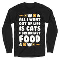 All I Want Out Life Is Cats Breakfast Food Style001 T-Shirts, Hoodie, Sweatshirt - T-Shirt, Sweatshirt, Hoodie