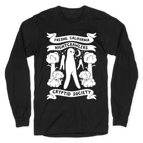 Fresno Nightcrawlers Cryptid Society White Print T-Shirts, Hoodie, Sweatshirt - T-Shirt, Sweatshirt, Hoodie