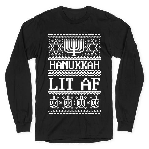 Hanukkah Lit AF T-Shirts, Hoodie, Sweatshirt - T-Shirt, Sweatshirt, Hoodie