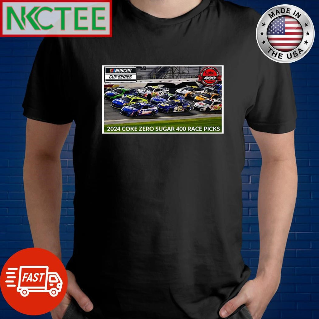 2024 Coke Zero Sugar 400 Race Picks shirt Unisex T-shirt, Sweatshirt, Hoodie, Long Sleeve Tee - T-Shirt, Sweatshirt, Hoodie