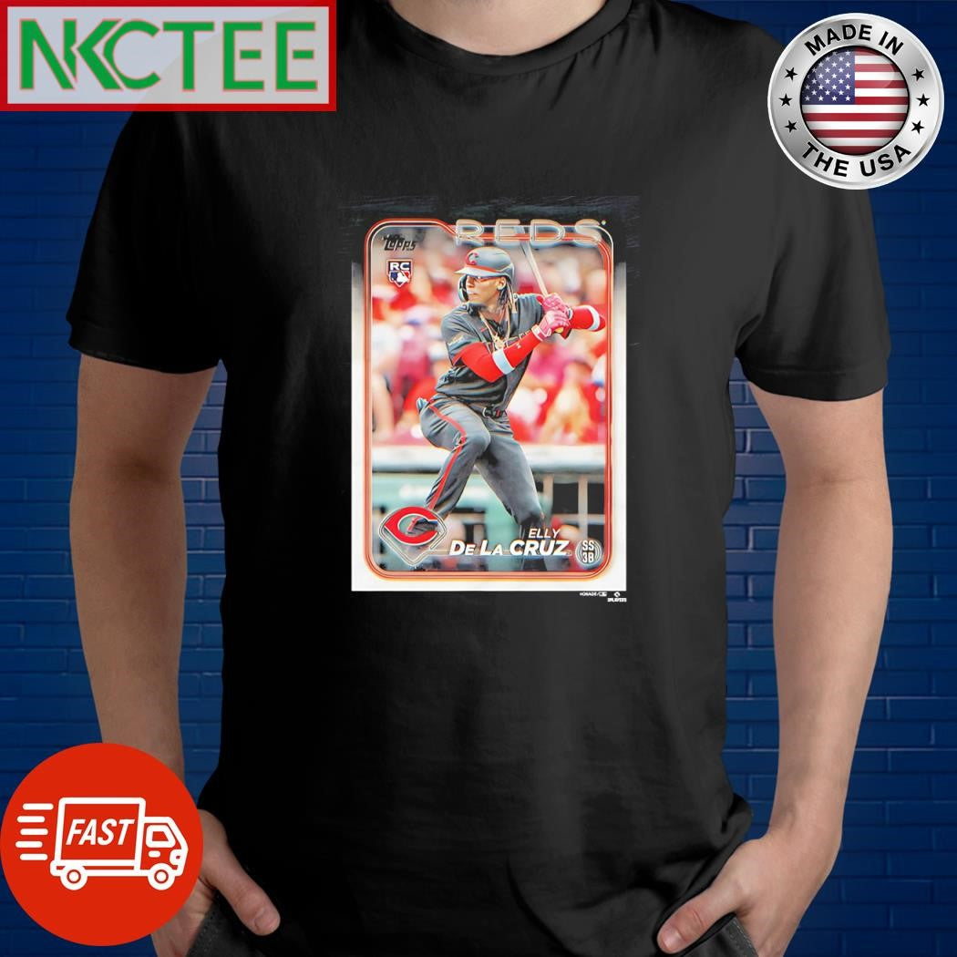 2024 Topps Baseball Elly De La Cruz Reds photo shirt Unisex T-shirt, Sweatshirt, Hoodie, Long Sleeve Tee - T-Shirt, Sweatshirt, Hoodie
