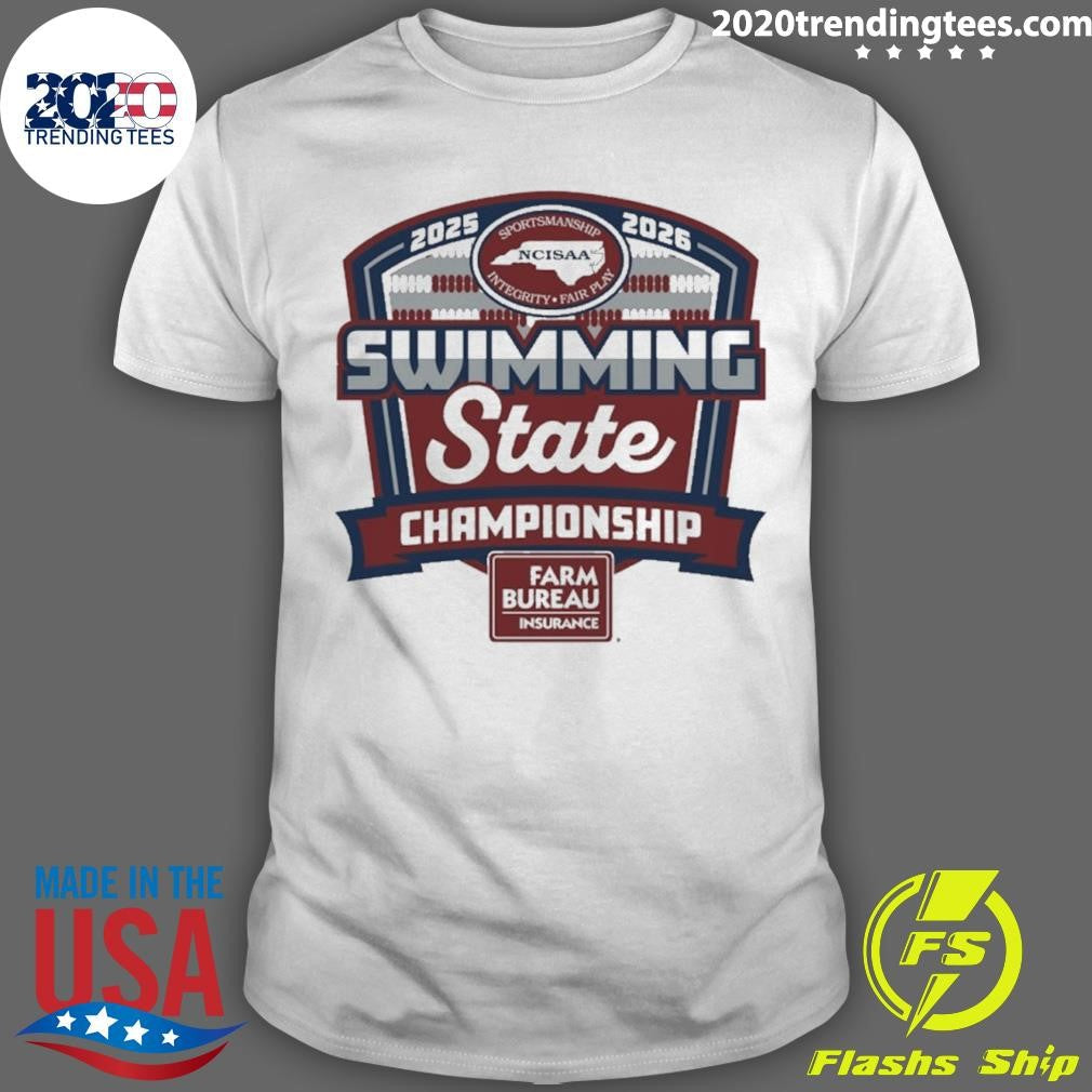 2025-2026 Ncisaa Swimming State Championship Shirt Unisex T-shirt, Sweatshirt, Hoodie, Long Sleeve Tee - T-Shirt, Sweatshirt, Hoodie