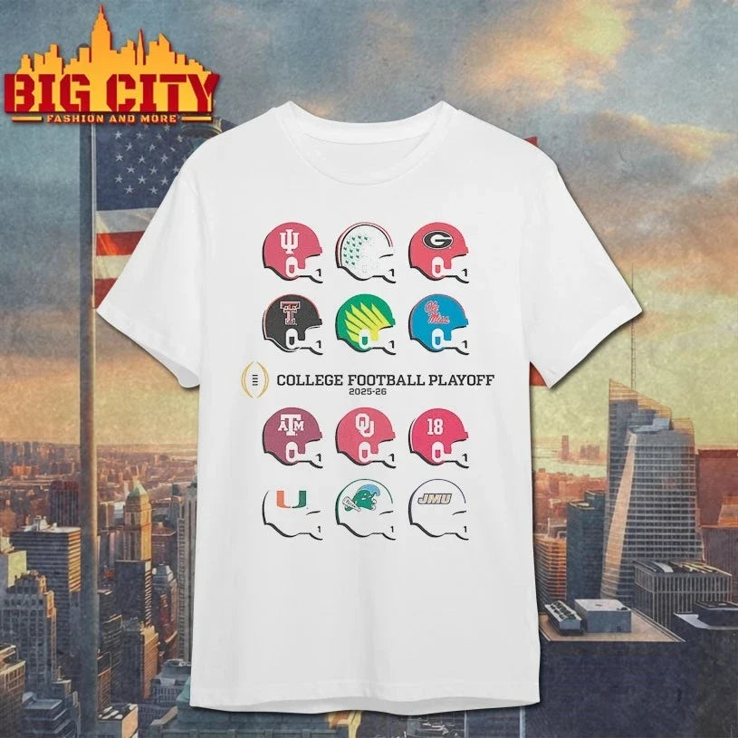 2025 CFP Field Toy Team Helmets shirt Unisex T-shirt, Sweatshirt, Hoodie, Long Sleeve Tee - T-Shirt, Sweatshirt, Hoodie