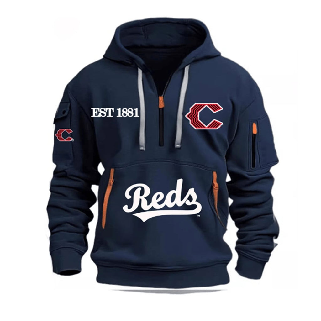2026 Cincinnati Reds EST 1881 Quarter Zip Hoodie Unisex T-shirt, Sweatshirt, Hoodie, Long Sleeve Tee - T-Shirt, Sweatshirt, Hoodie