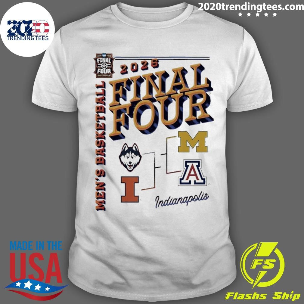2026 Final Four Bracket Mens Basketball Logos Shirt Unisex T-shirt, Sweatshirt, Hoodie, Long Sleeve Tee - T-Shirt, Sweatshirt, Hoodie
