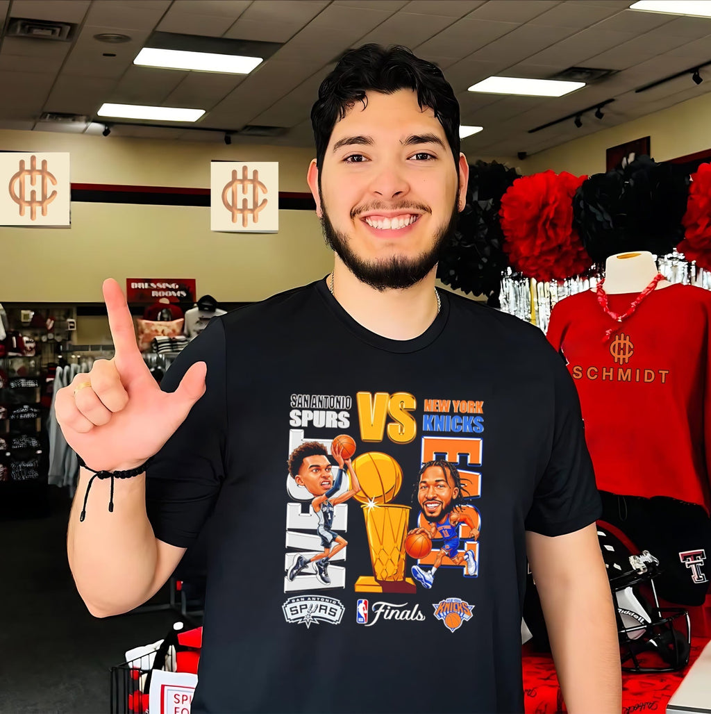 2026 Nba Finals Wemby Spurs vs Brunson Knicks caricature shirt Unisex T-shirt, Sweatshirt, Hoodie, Long Sleeve Tee - T-Shirt, Sweatshirt, Hoodie