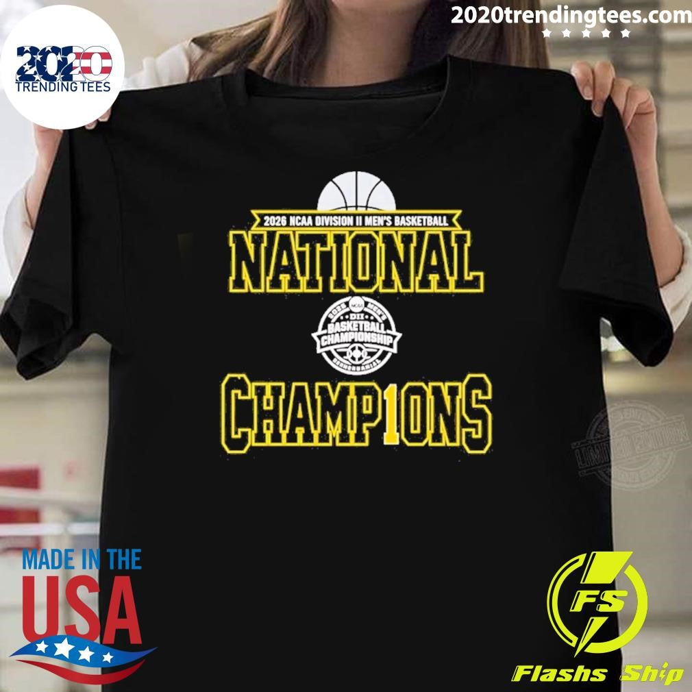 2026 Ncaa Division Ii Mens Basketball National Champions Shirt Unisex T-shirt, Sweatshirt, Hoodie, Long Sleeve Tee - T-Shirt, Sweatshirt, Hoodie