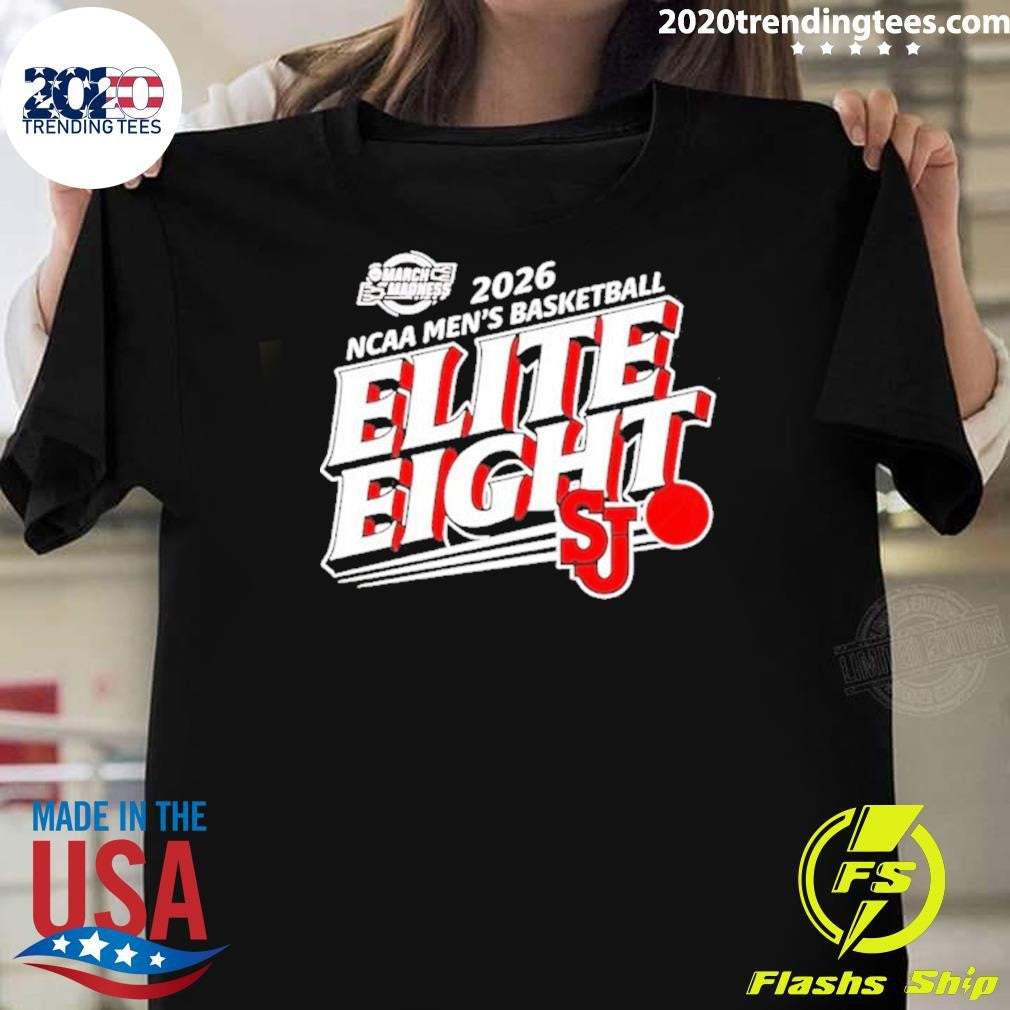 2026 Ncaa Mens Basketball Elite Eight Sju Logo Shirt Unisex T-shirt, Sweatshirt, Hoodie, Long Sleeve Tee - T-Shirt, Sweatshirt, Hoodie