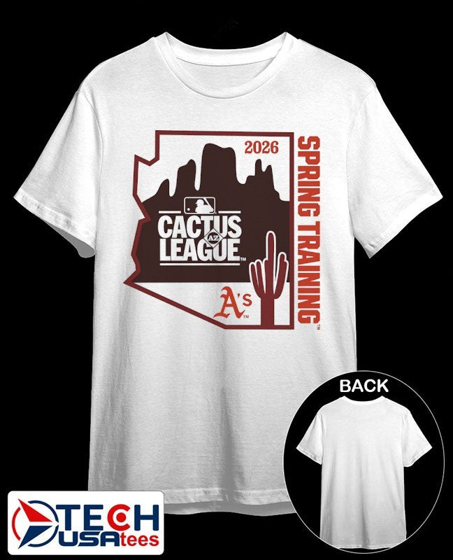 2026 Spring Training Cactus League Oakland Athletics shirt Unisex T-shirt, Sweatshirt, Hoodie, Long Sleeve Tee - T-Shirt, Sweatshirt, Hoodie