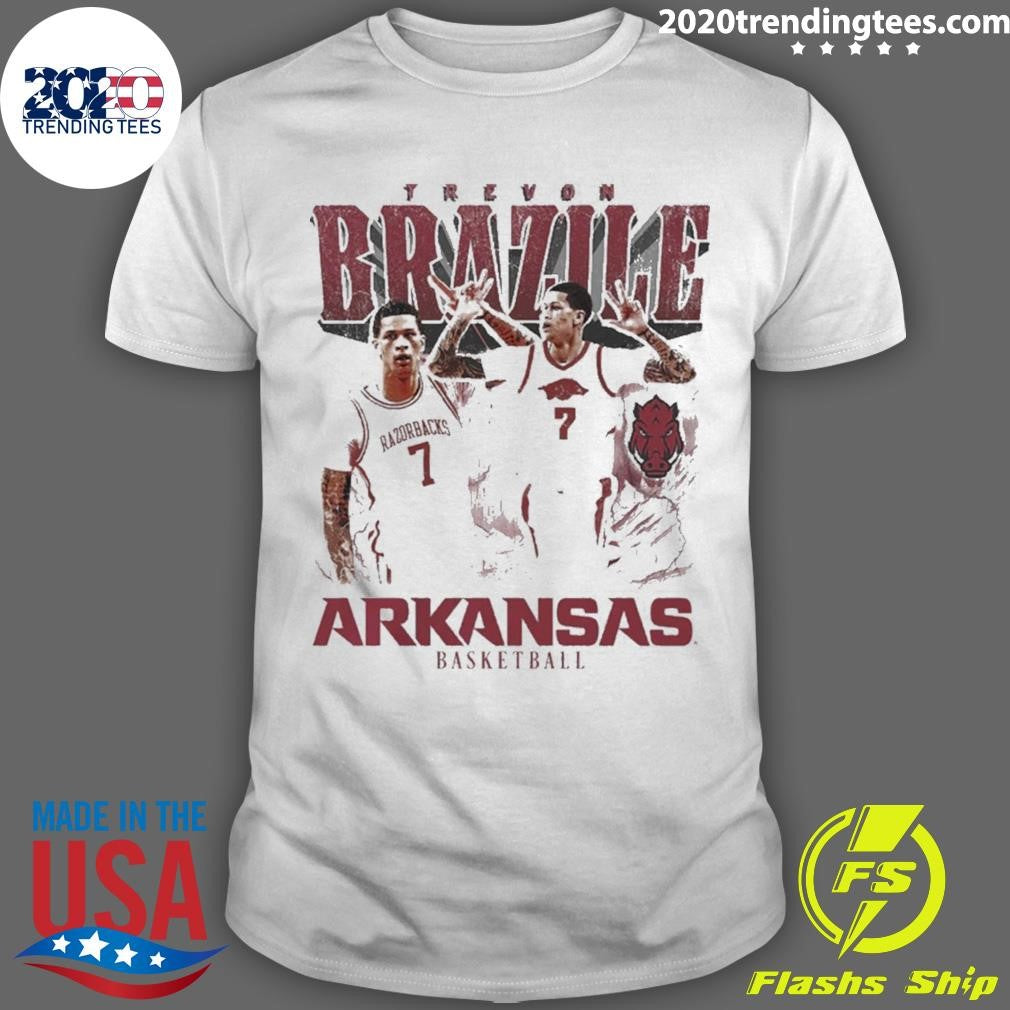 2026 Trevon Brazile Arkansas Razorbacks Mens Basketball 90s Graphic Shirt Unisex T-shirt, Sweatshirt, Hoodie, Long Sleeve Tee - T-Shirt, Sweatshirt, Hoodie