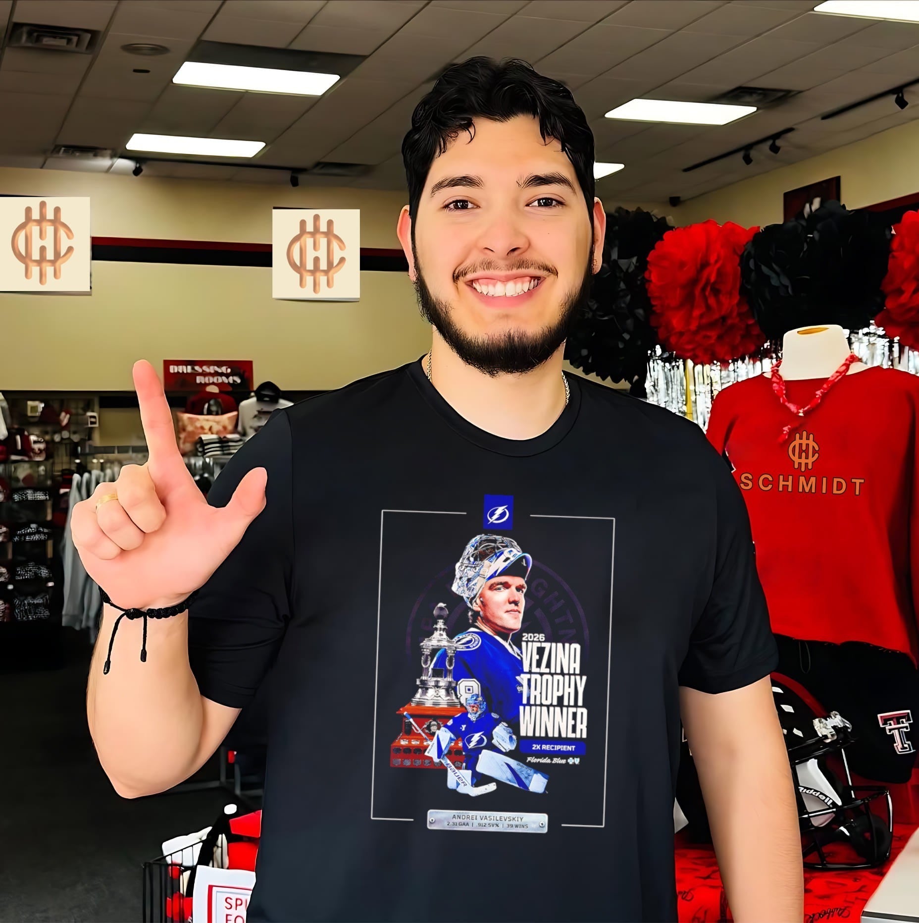 2026 Vezina Trophy Winner Tampa Bay Lightning Andrei Vasilevskiy poster shirt Unisex T-shirt, Sweatshirt, Hoodie, Long Sleeve Tee - T-Shirt, Sweatshirt, Hoodie