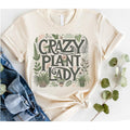 #203 Crazy Plant Lady Print Crew Neck T-Shirts, Hoodie, Sweatshirt - T-Shirt, Sweatshirt, Hoodie