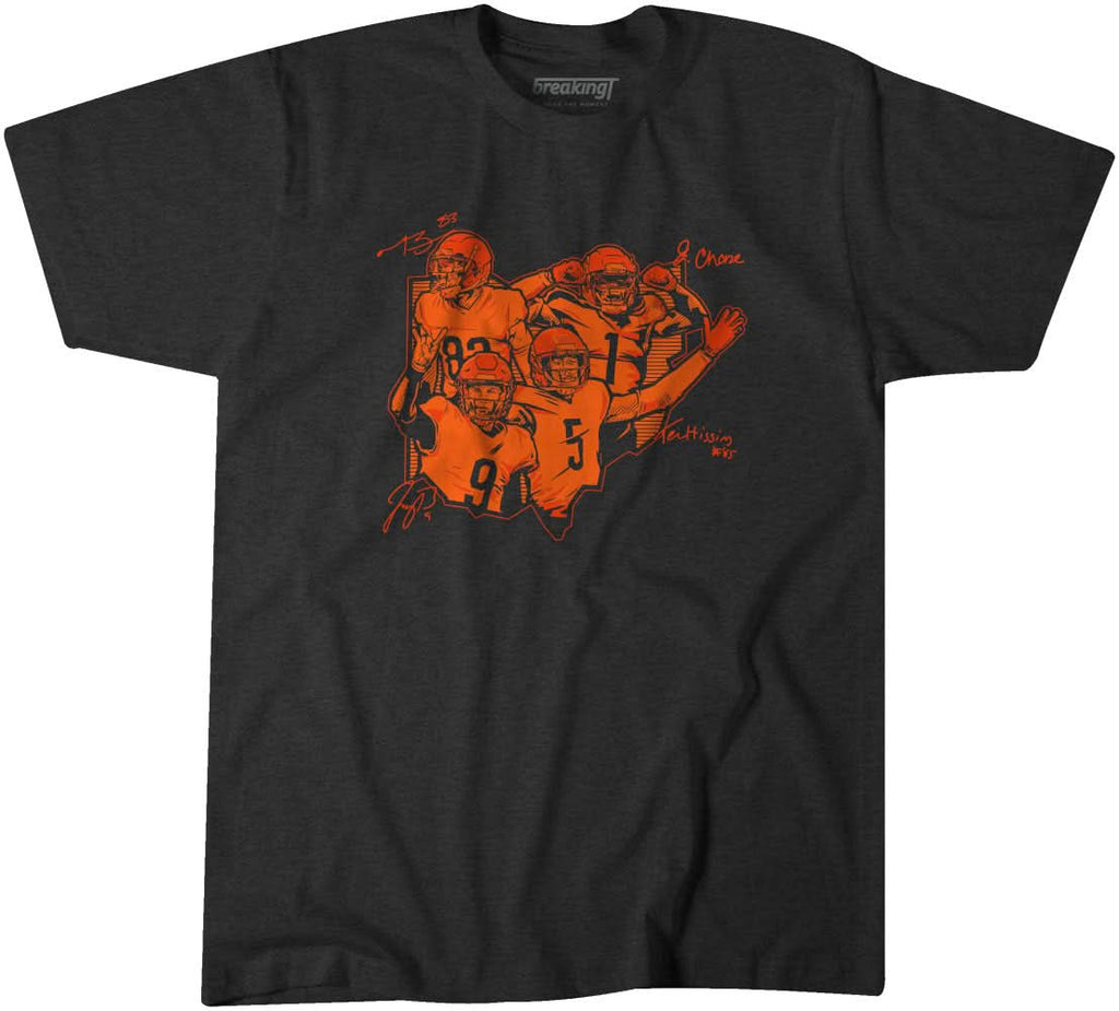 Cincy Star Collage: Joe Burrow Ja'Marr Chase Higgins Tyler Boyd T-Shirts, Hoodie, Sweatshirt - T-Shirt, Sweatshirt, Hoodie