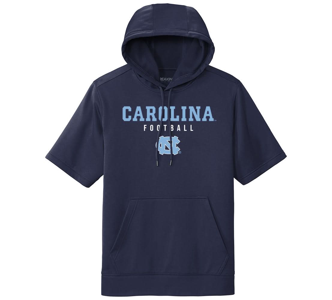 UNC Football: Text Stack Short Sleeve T-Shirts, Hoodie, Sweatshirt - T-Shirt, Sweatshirt, Hoodie