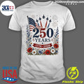 250 Years 1776-2026 Patriotic Garden Flag Flag Outdoor Decor American Anniversary Shirt Unisex T-shirt, Sweatshirt, Hoodie, Long Sleeve Tee - T-Shirt, Sweatshirt, Hoodie