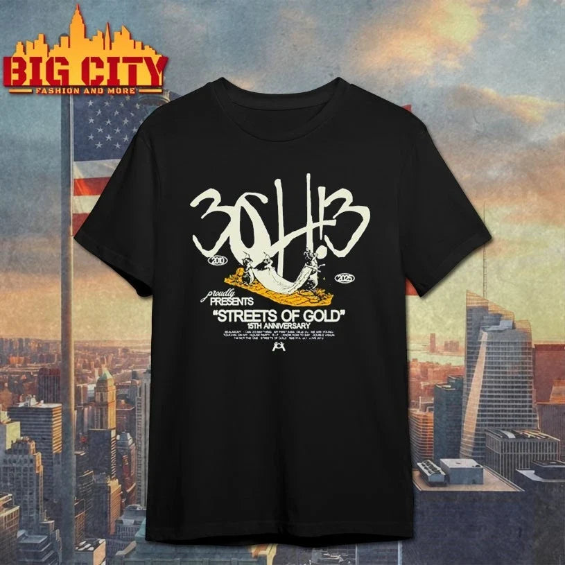 3OH!3 15th Anniversary of Streets Of Gold shirt Unisex T-shirt, Sweatshirt, Hoodie, Long Sleeve Tee - T-Shirt, Sweatshirt, Hoodie